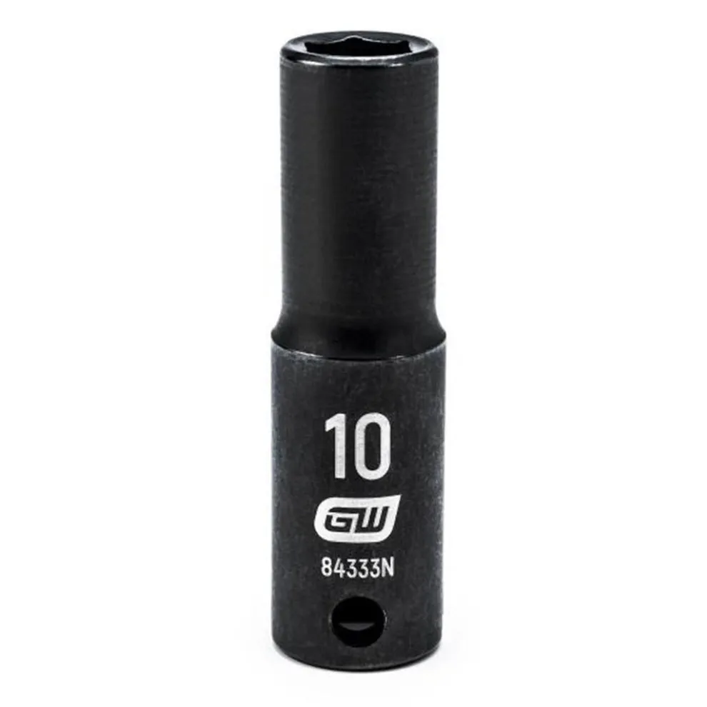3/8" Drive 6 Point Deep Impact Metric Socket 10mm