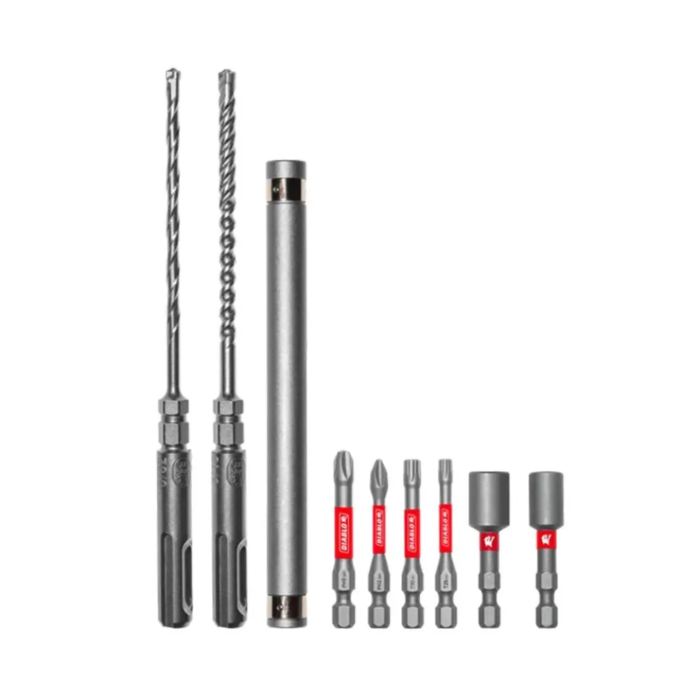 Diablo 9pc Concrete Anchor Drive Installation Set DMAPL9910-S9