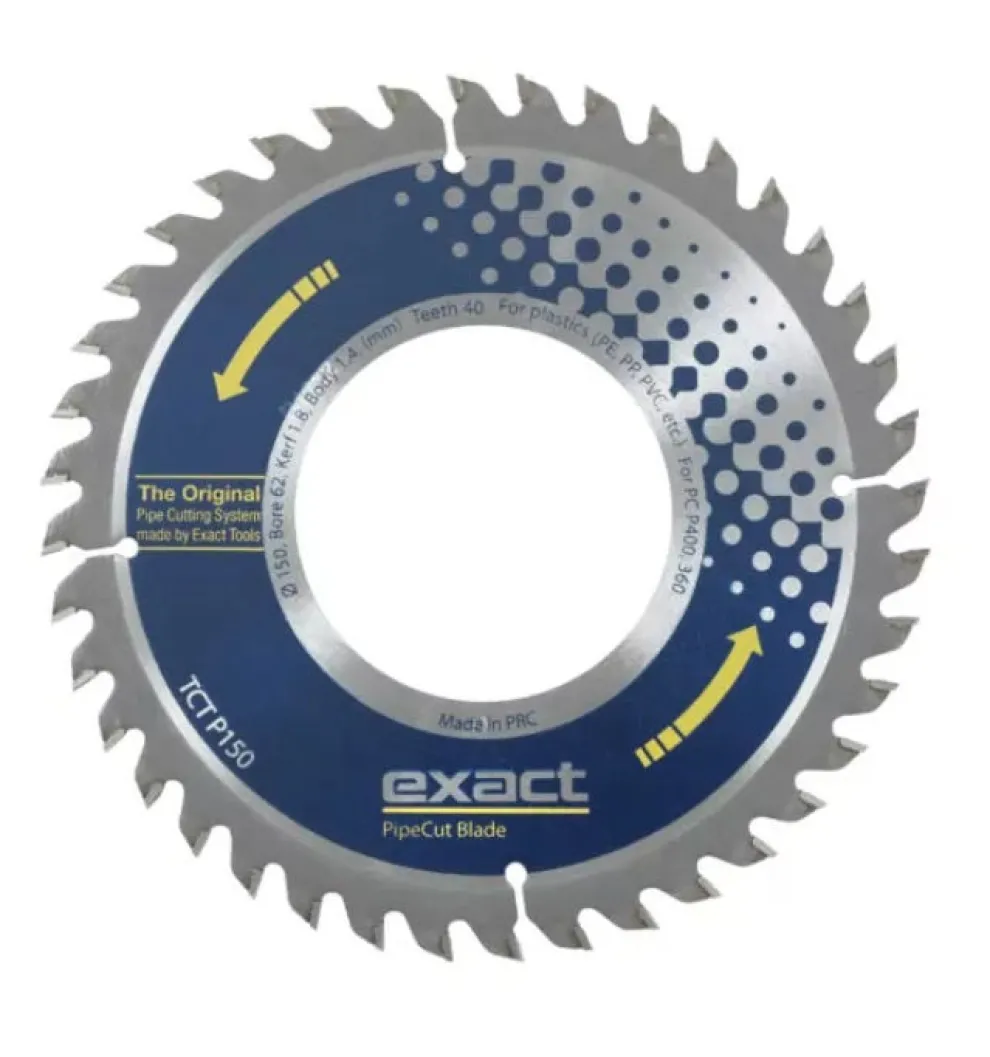 Exact TCT P150 Pipe Cutting 6" Saw Blade Plastic Only (Fits P400) 7010489