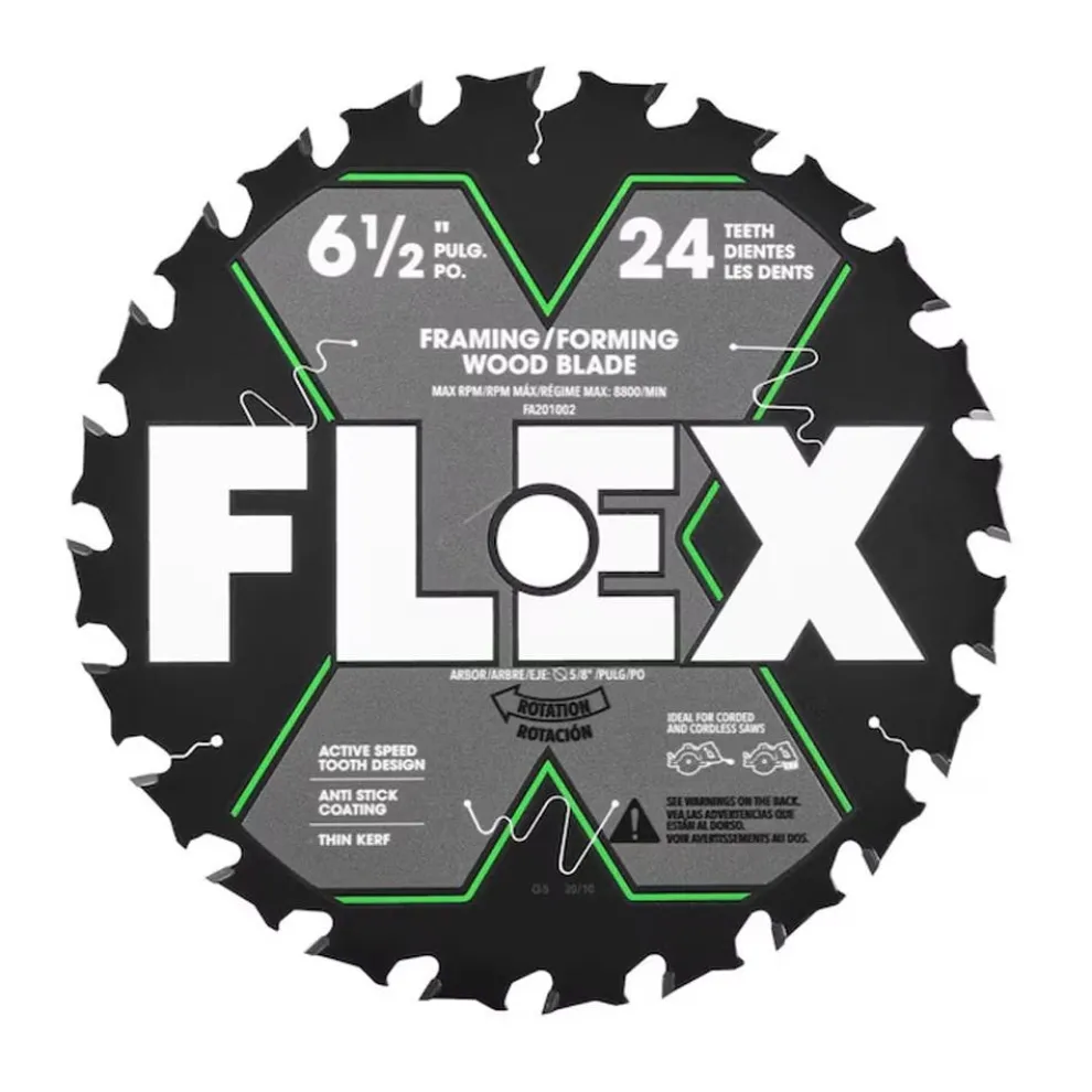 FLEX 6-1/2" 24T Carbide Circular Saw Blade FA201002-10B