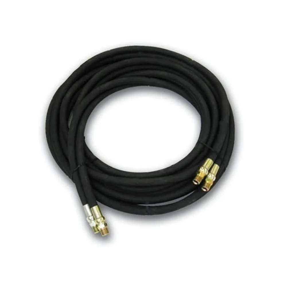 Greenlee Two 1/2" x 25' Wire Braid Hoses with 1/2" NPTF Male Fittings 111185