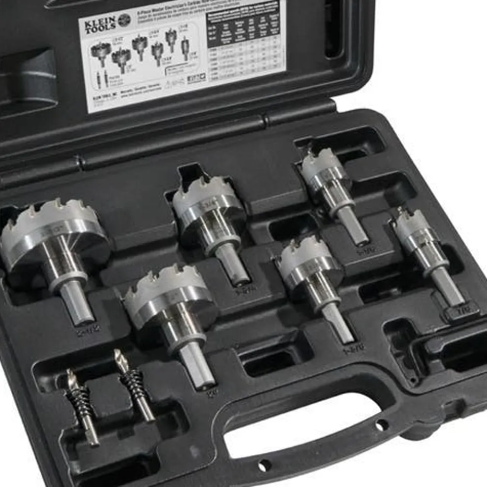 Klein 8 Piece Master Electricians Hole Cutter Kit 31873
