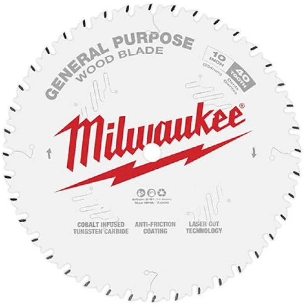 Milwaukee 10" 40 Tooth General Purpose Circular Saw Blade 48-40-1024