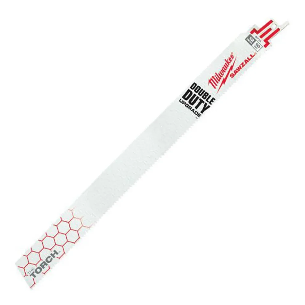 Milwaukee 9" 10 TPI Torch Sawzall Metal Demolition Blades (Each) 48-01-2713