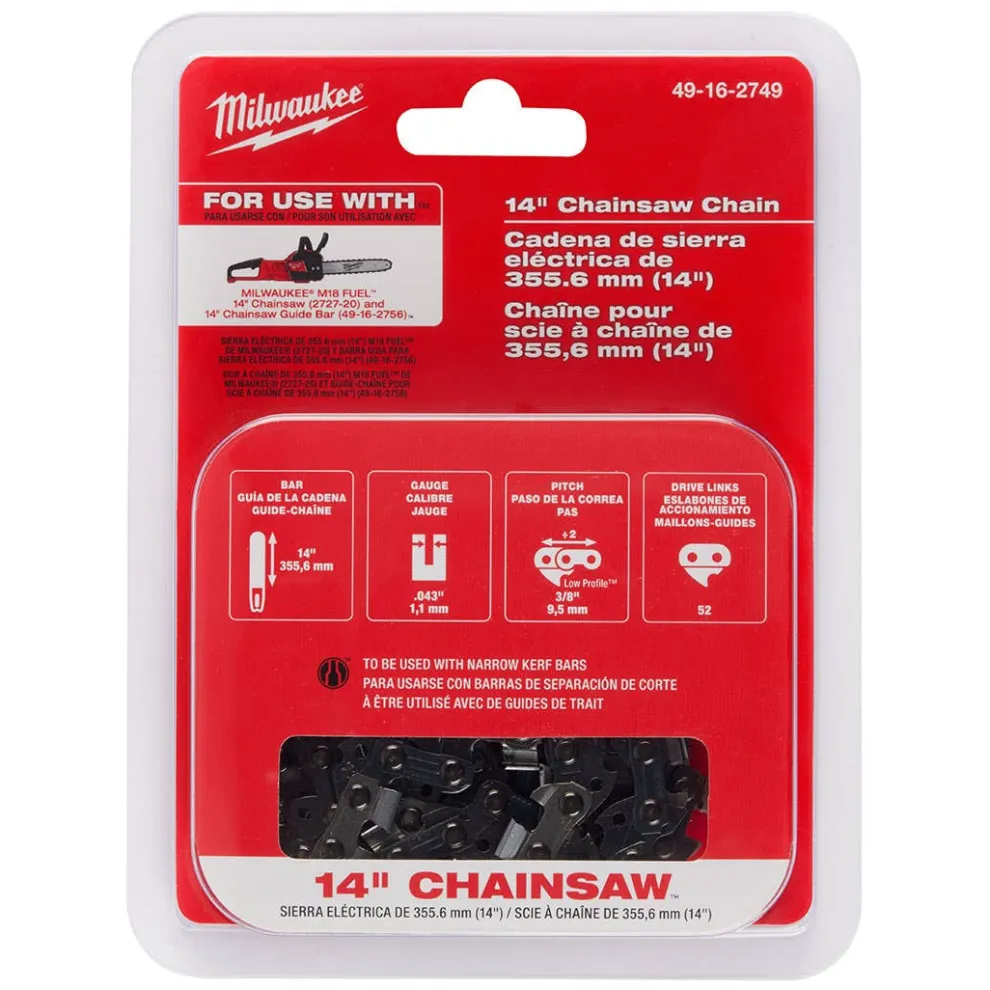 Milwaukee 14" Chainsaw Chain 49-16-2749