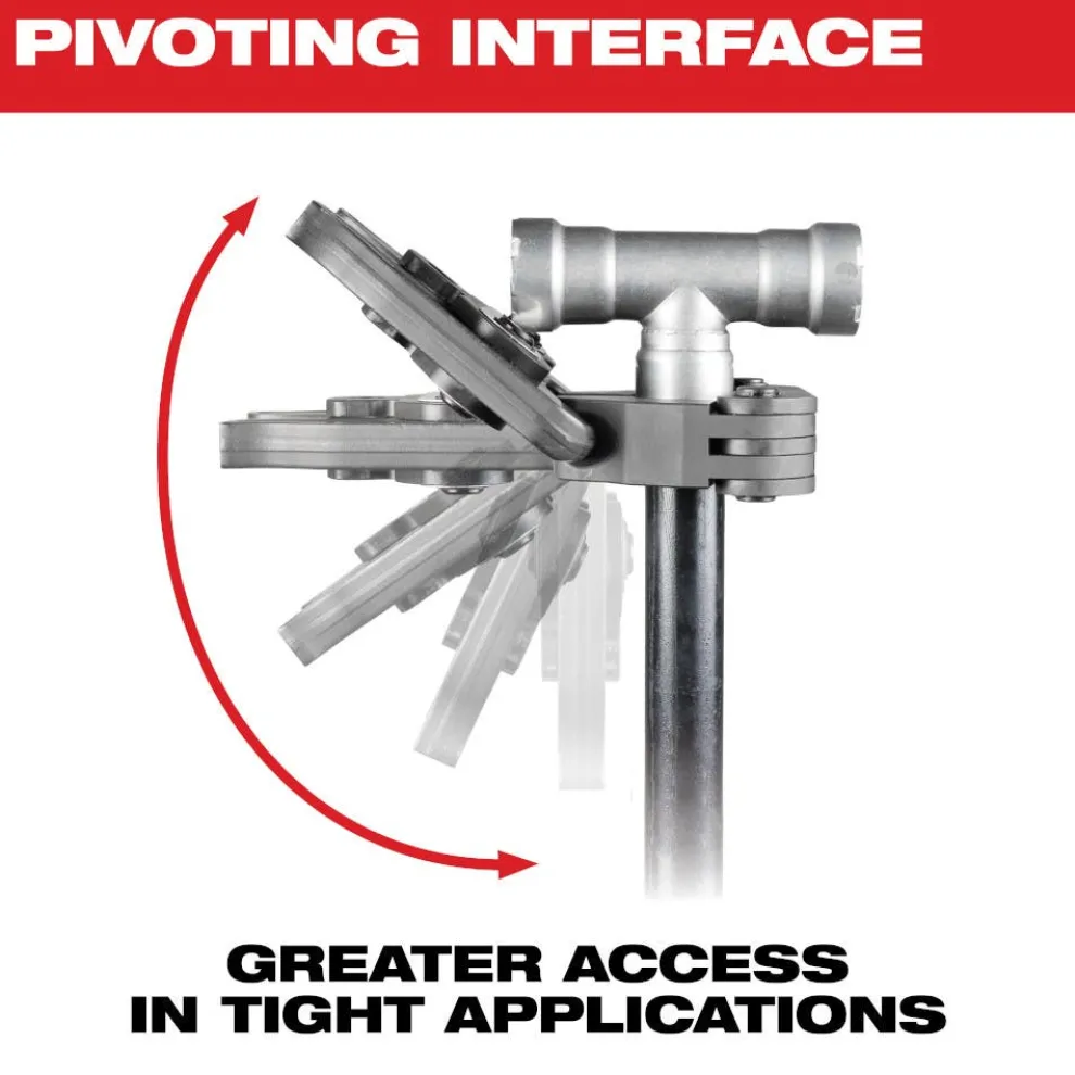 Milwaukee 3" IPS-P Black Pipe Pivoting Press Ring for M18 FORCE LOGIC Long Throw Press Tool 49-16-2657BX