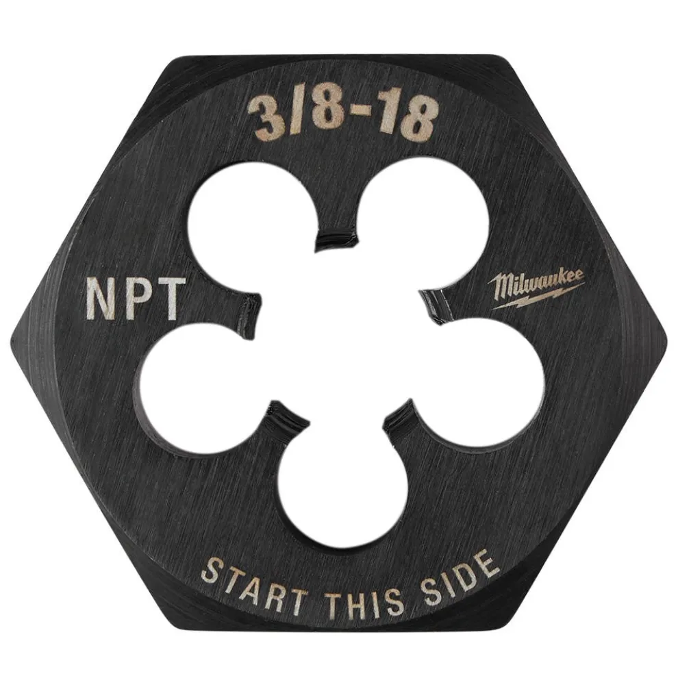 Milwaukee 3/8"-18 NPT 2-1/6" Hex Threading Die 49-57-5392