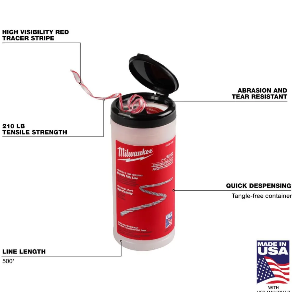 Milwaukee 500' Poly Pull Line 48-22-4138