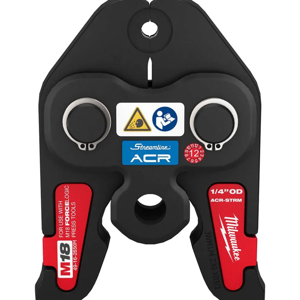 Milwaukee 1/4" Streamline ACR Press Jaw For M18 Force Logic Press Tools 49-16-2650M