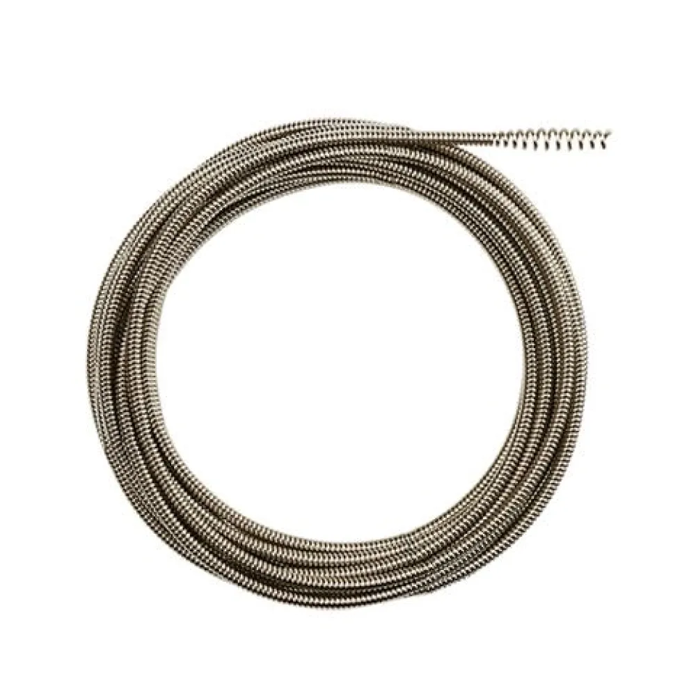 Milwaukee 5/16" x 25' Inner Core Bulb Head Drain Cleaning Cable RUSTGUARD 48-53-2561