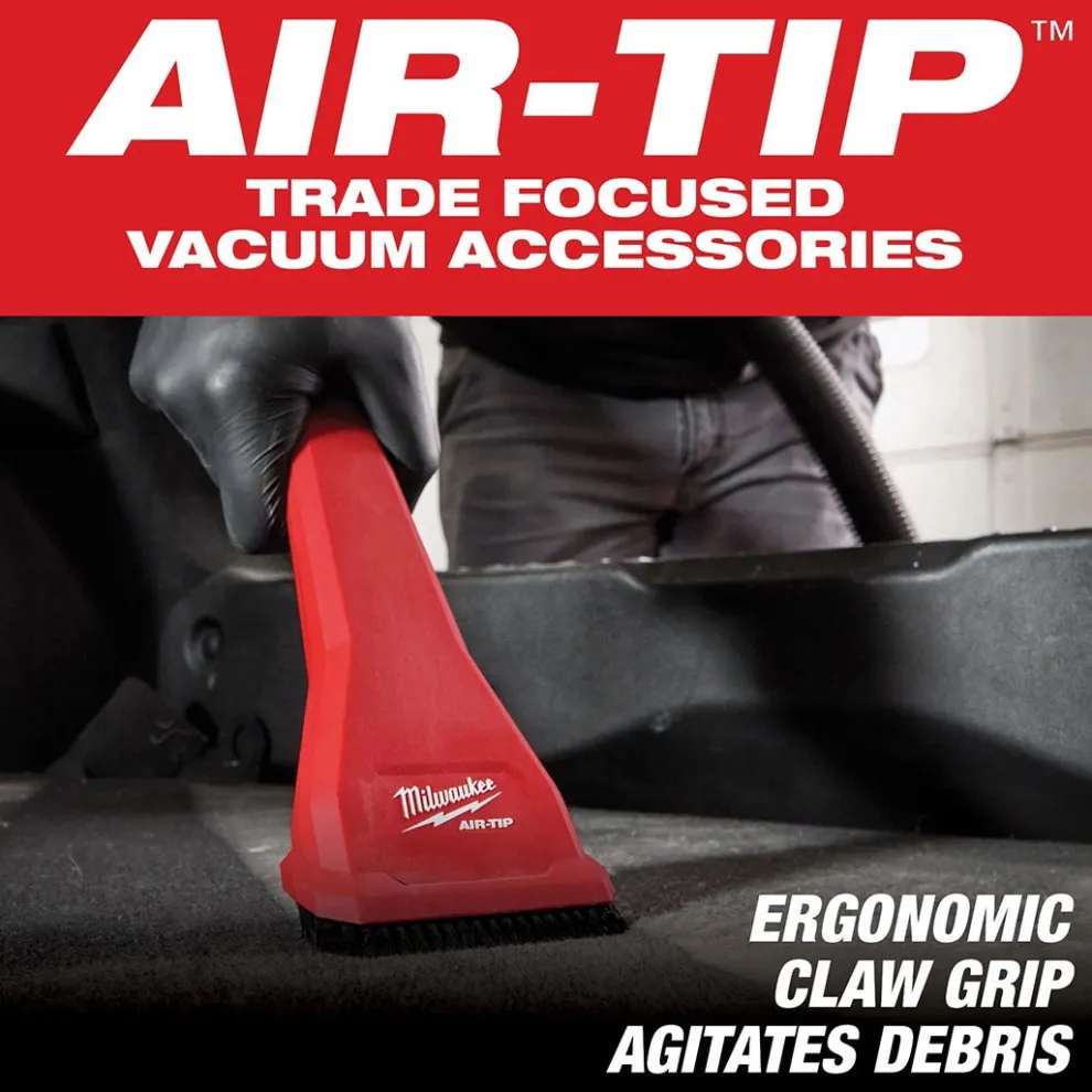Milwaukee AIR-TIP Claw Utility Nozzle Vacuum Attachment w/ Brushes 49-90-2040