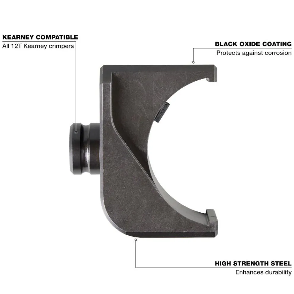 Milwaukee Kearney to U-Die Adapter for 12T Kearney Crimpers 49-12-KUAD
