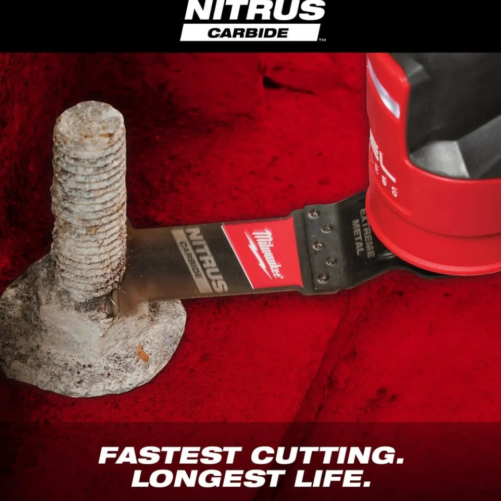 Milwaukee NITRUS CARBIDE Extreme Metal Universal Fit OPEN-LOK Multi-Tool Blade 1PK 49-25-1561