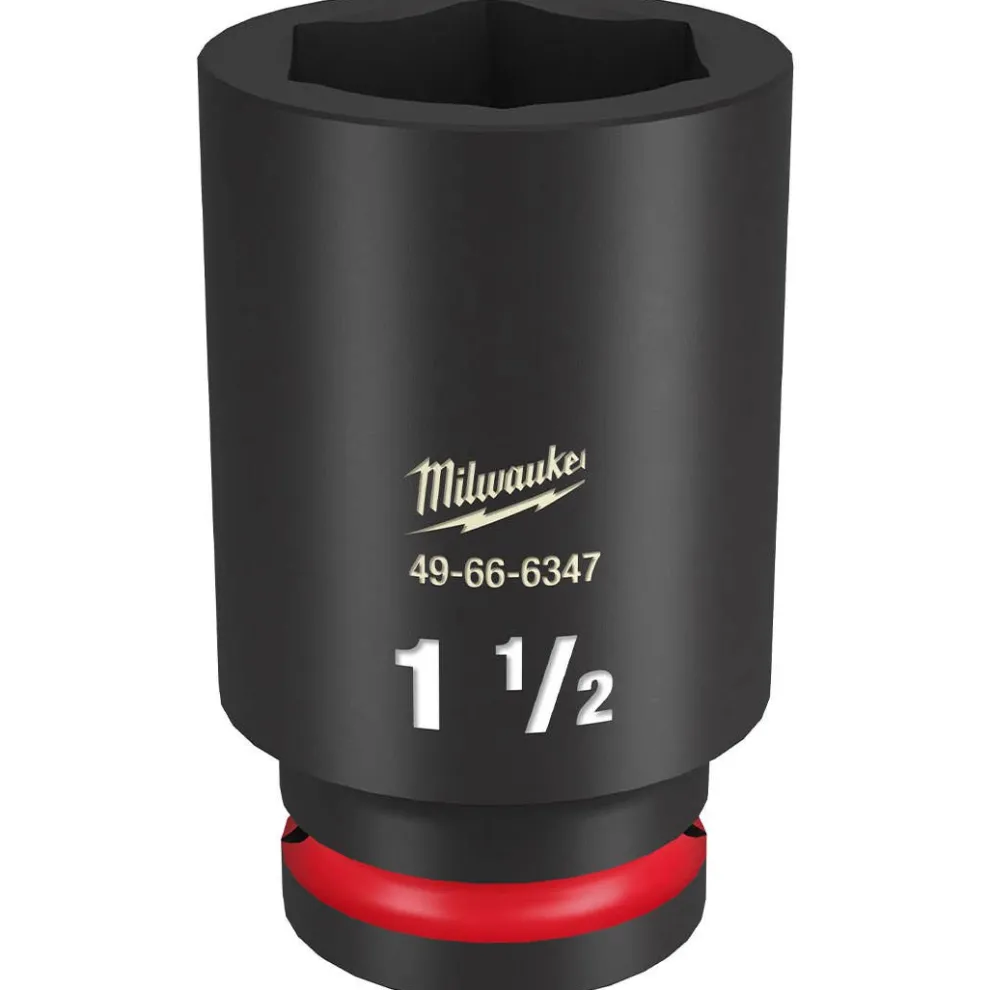 Milwaukee Shockwave Impact Duty 3/4" Drive 1-1/2" Deep 6 Point Socket 49-66-6347