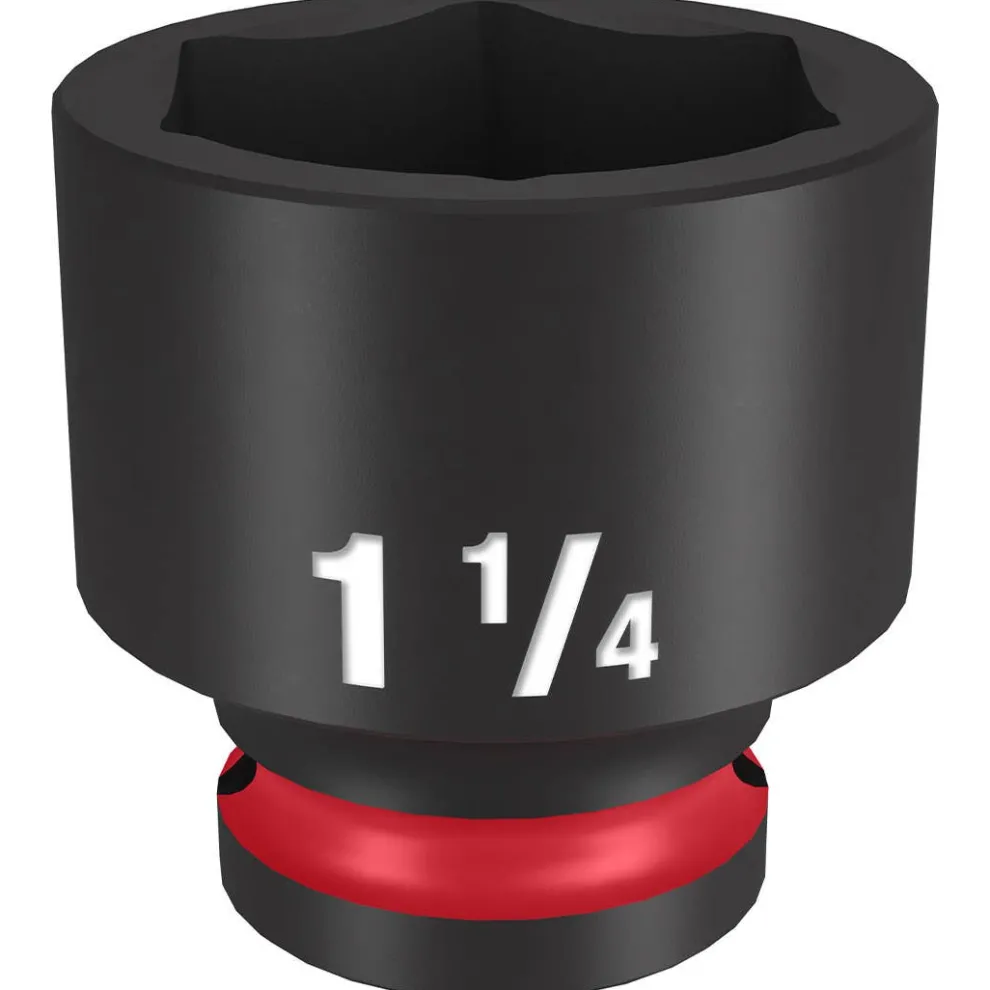 Milwaukee Shockwave Impact Duty 1/2" Drive 1-1/4" Standard 6 Point Socket 49-66-6214