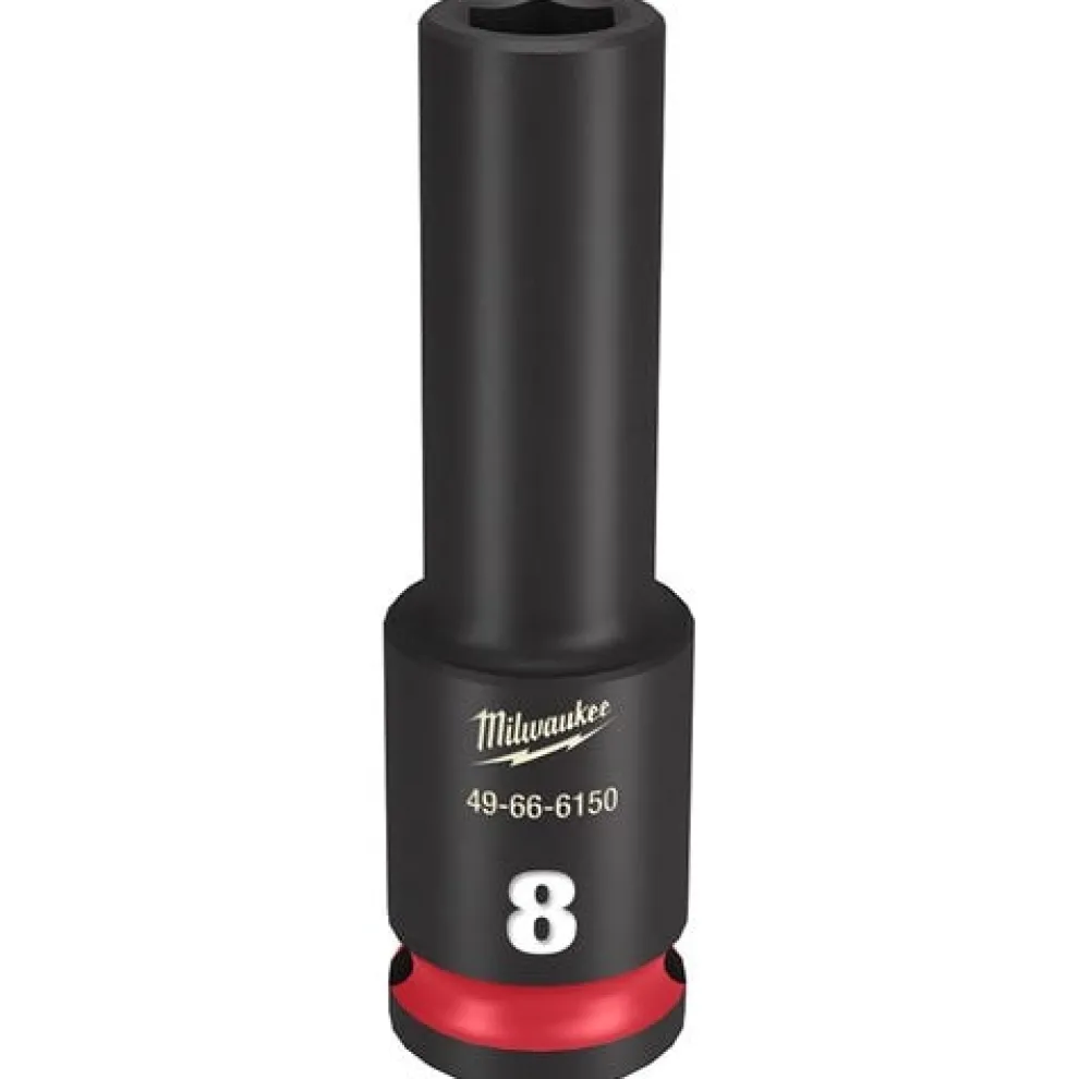 Milwaukee Shockwave Impact Duty 3/8'' Drive 8mm Deep 6 Point Socket 49-66-6150