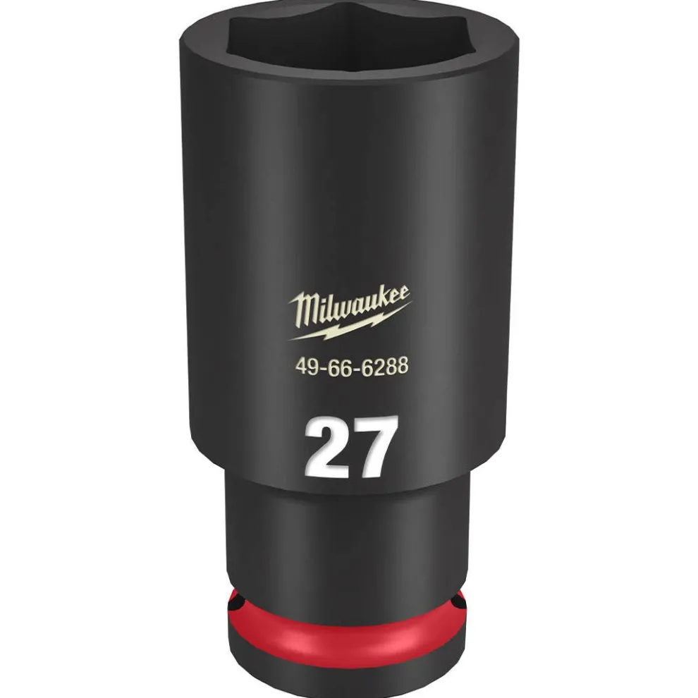 Milwaukee Shockwave Impact Duty 1/2" Drive 27mm Deep 6 Point Socket 49-66-6288