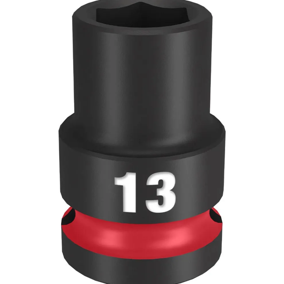 Milwaukee Shockwave Impact Duty 1/2" Drive 13mm Standard 6 Point Socket 49-66-6245