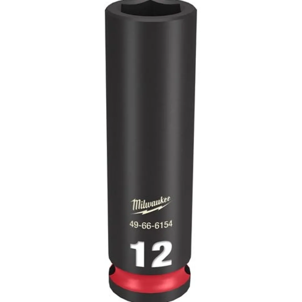 Milwaukee Shockwave Impact Duty 3/8'' Drive 12mm Deep 6 Point Socket 49-66-6154