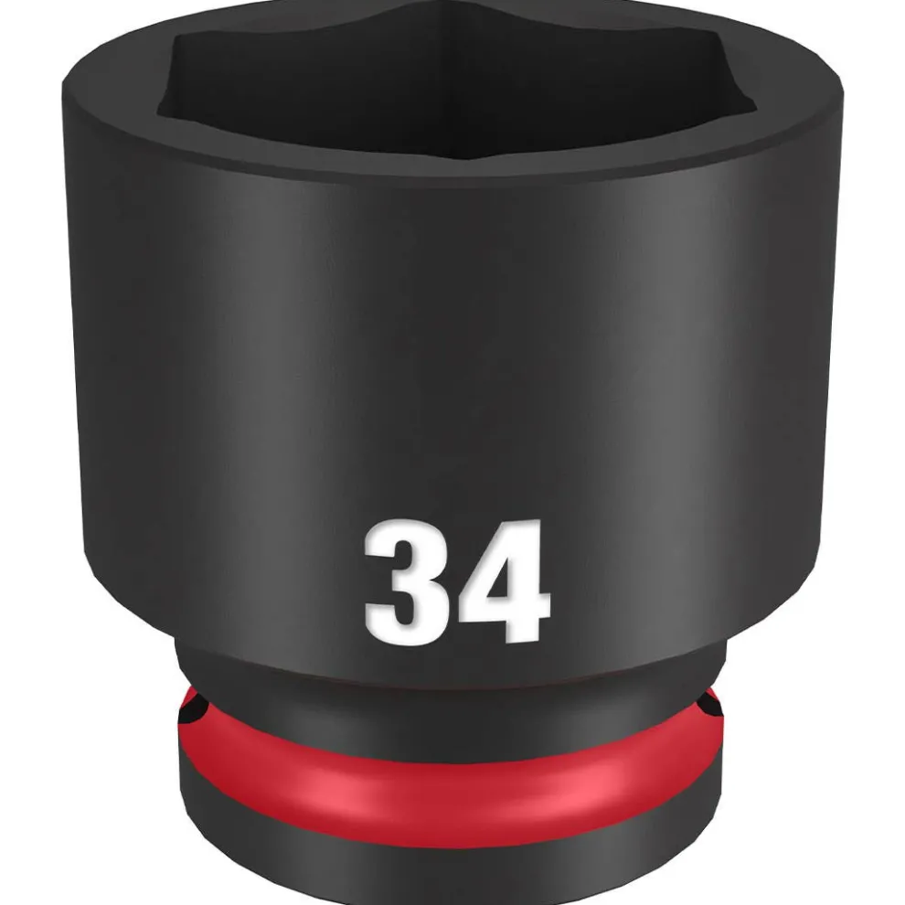 Milwaukee Shockwave Impact Duty 1/2" Drive 34mm Standard 6 Point Socket 49-66-6266