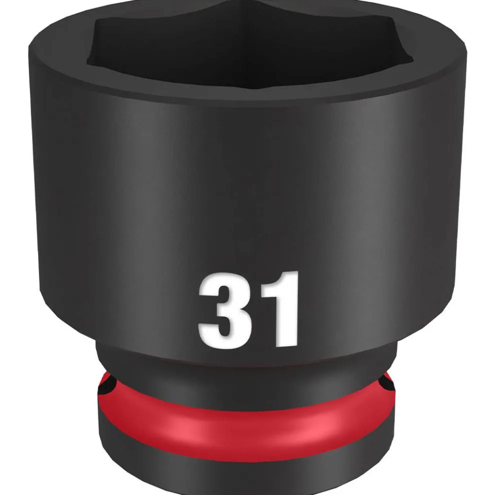Milwaukee Shockwave Impact Duty 1/2" Drive 31mm Standard 6 Point Socket 49-66-6263
