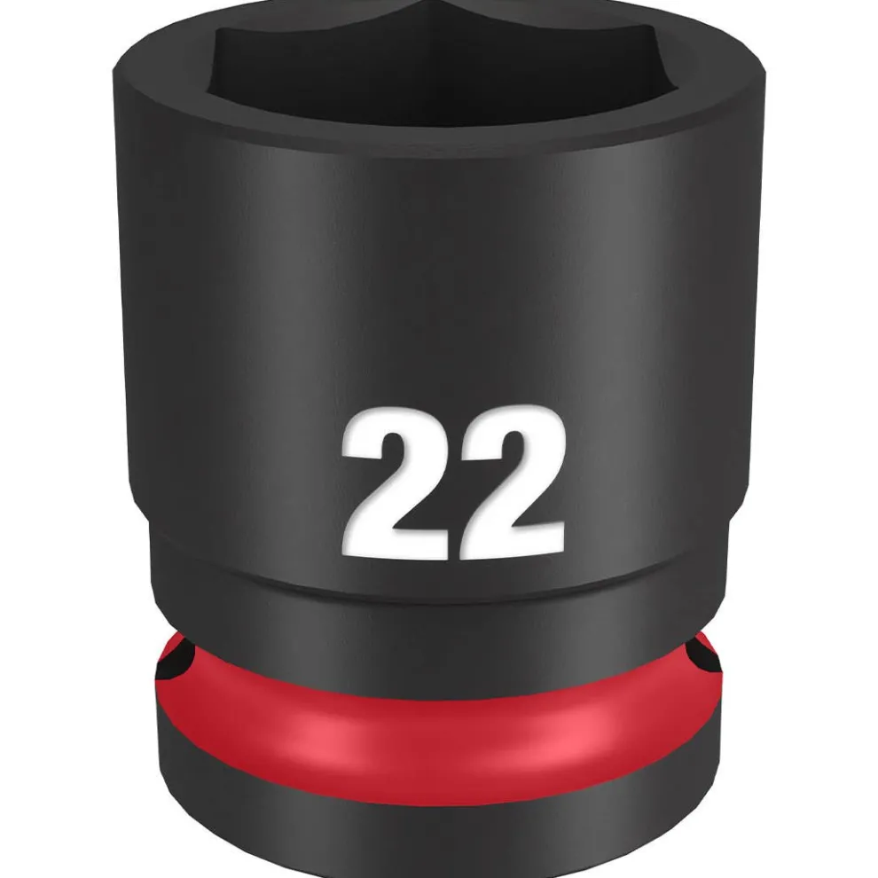 Milwaukee Shockwave Impact Duty 1/2" Drive 22mm Standard 6 Point Socket 49-66-6254