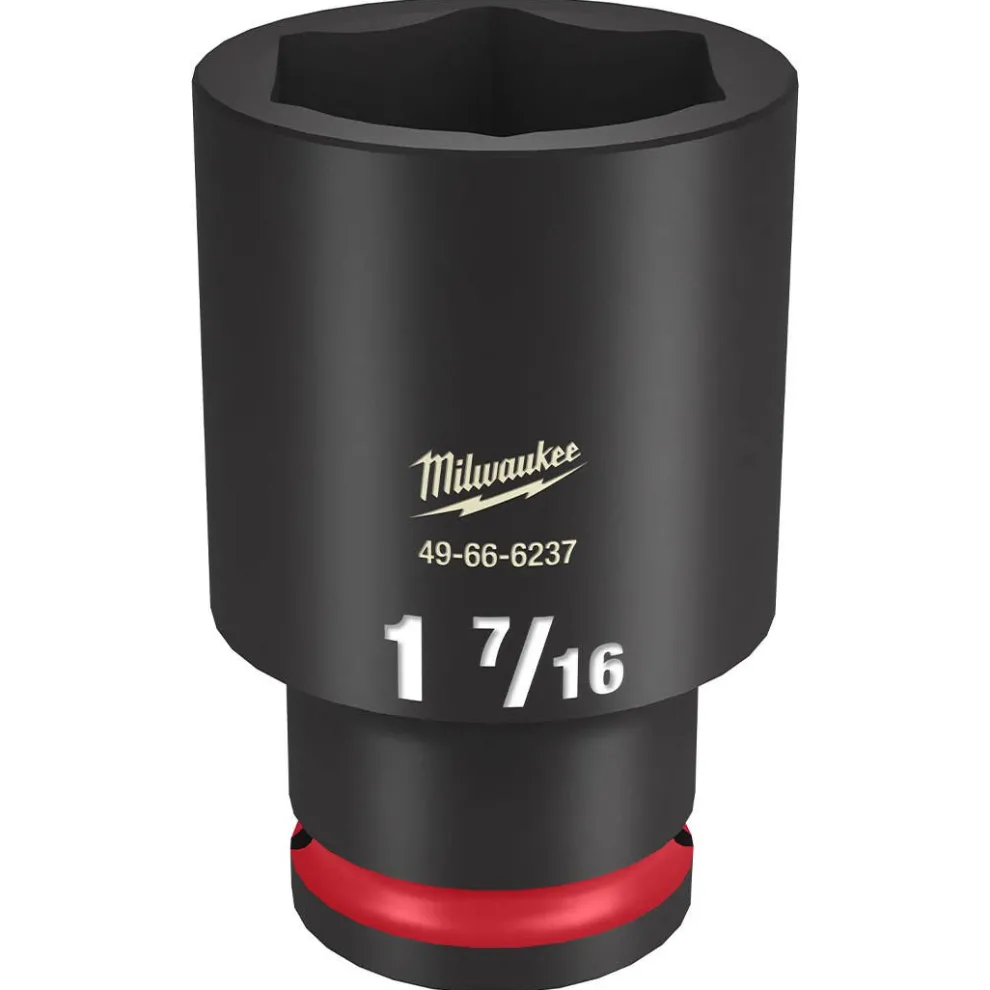 Milwaukee Shockwave Impact Duty 1/2" Drive 1-7/16" Deep 6 Point Socket 49-66-6237
