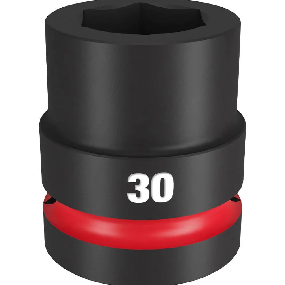 Milwaukee Shockwave Impact Duty 1" Drive 30mm Standard 6 Point Socket 49-66-6595