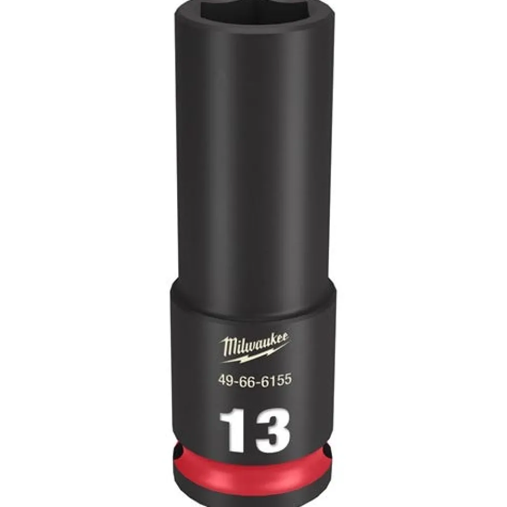 Milwaukee Shockwave Impact Duty 3/8'' Drive 13mm Deep 6 Point Socket 49-66-6155