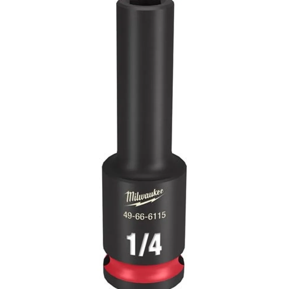 Milwaukee Shockwave Impact Duty 3/8'' Drive 1/4" Deep 6 Point Socket 49-66-6115