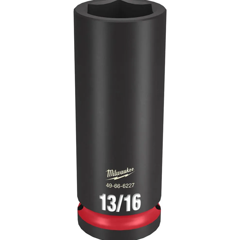 Milwaukee Shockwave Impact Duty 1/2" Drive 13/16" Deep 6 Point Socket 49-66-6227