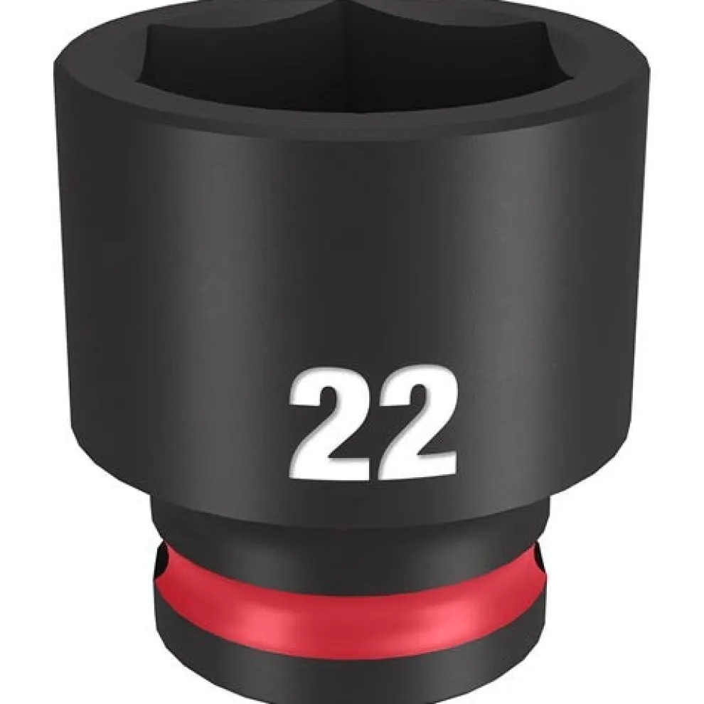Milwaukee Shockwave Impact Duty 3/8'' Drive 22mm Standard 6 Point Socket 49-66-6145
