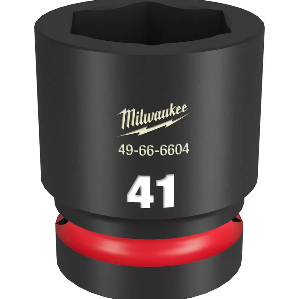 Milwaukee Shockwave Impact Duty 1" Drive 41mm Standard 6 Point Socket 49-66-6604