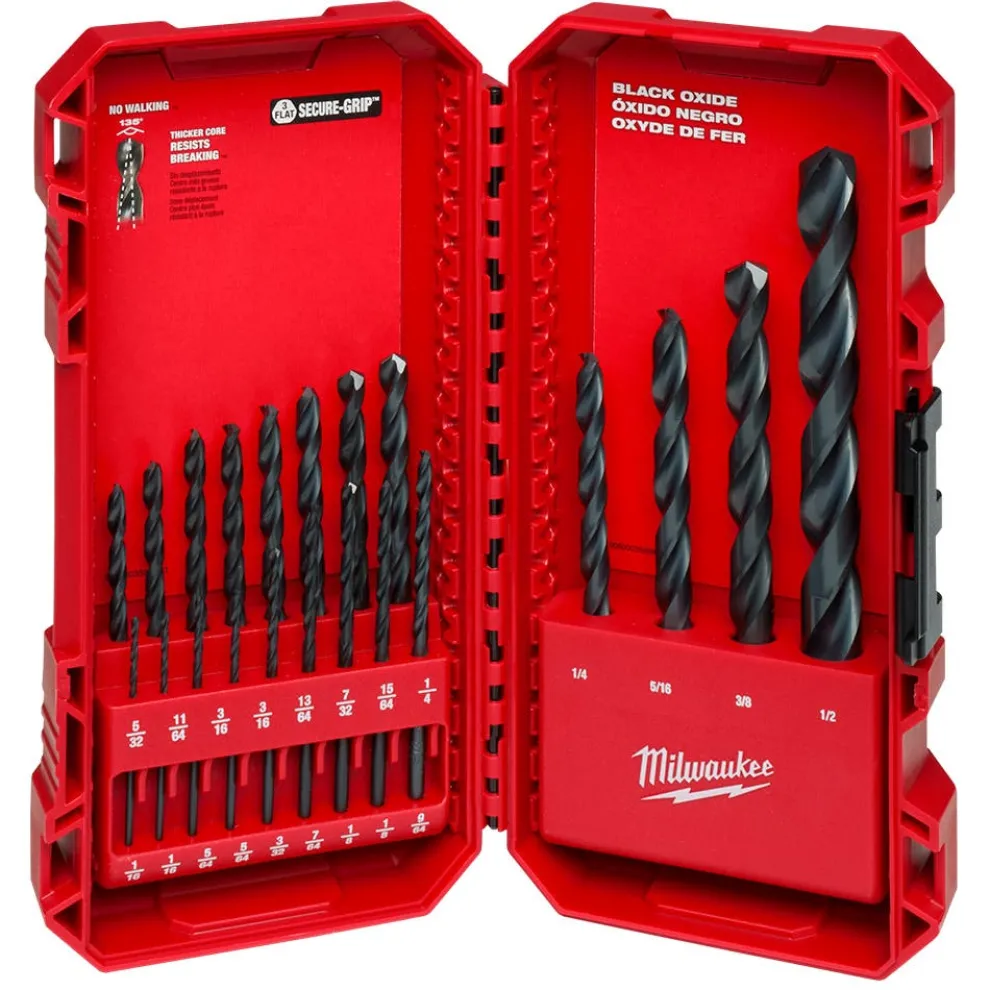 Milwaukee THUNDERBOLT Black Oxide Drill Bit Set - 21 Piece 48-89-2801