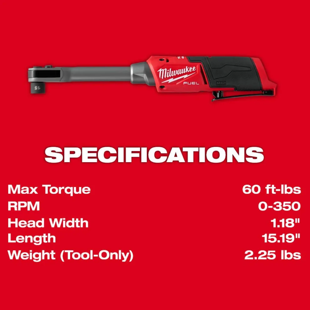Milwaukee Tools M12 FUEL™ INSIDER™ Extended Reach Box Ratchet 3050-20