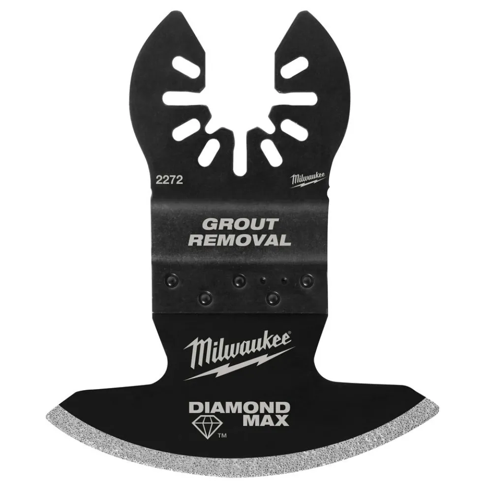 Milwaukee Universal Fit OPEN-LOK Diamond MAX Diamond Grit Grout Removal Multi-Tool Blade 1 PK 49-25-2272