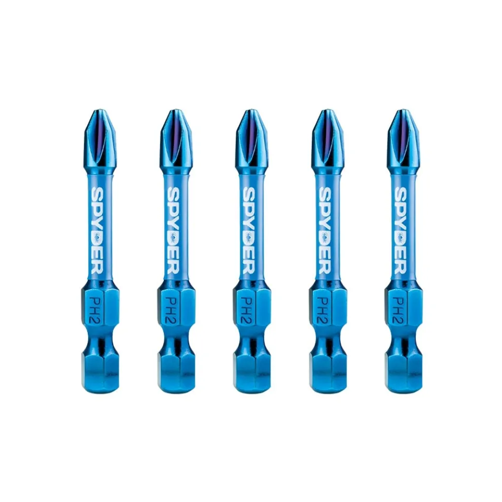 Spyder 2" PH2 Impact Driver Bit (5-Pack) 19087