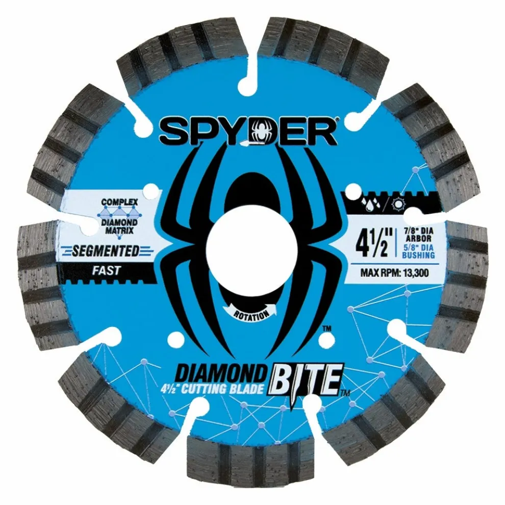 Spyder 4-1/2" Wet/Dry Segmented Diamond Saw Blade 14120