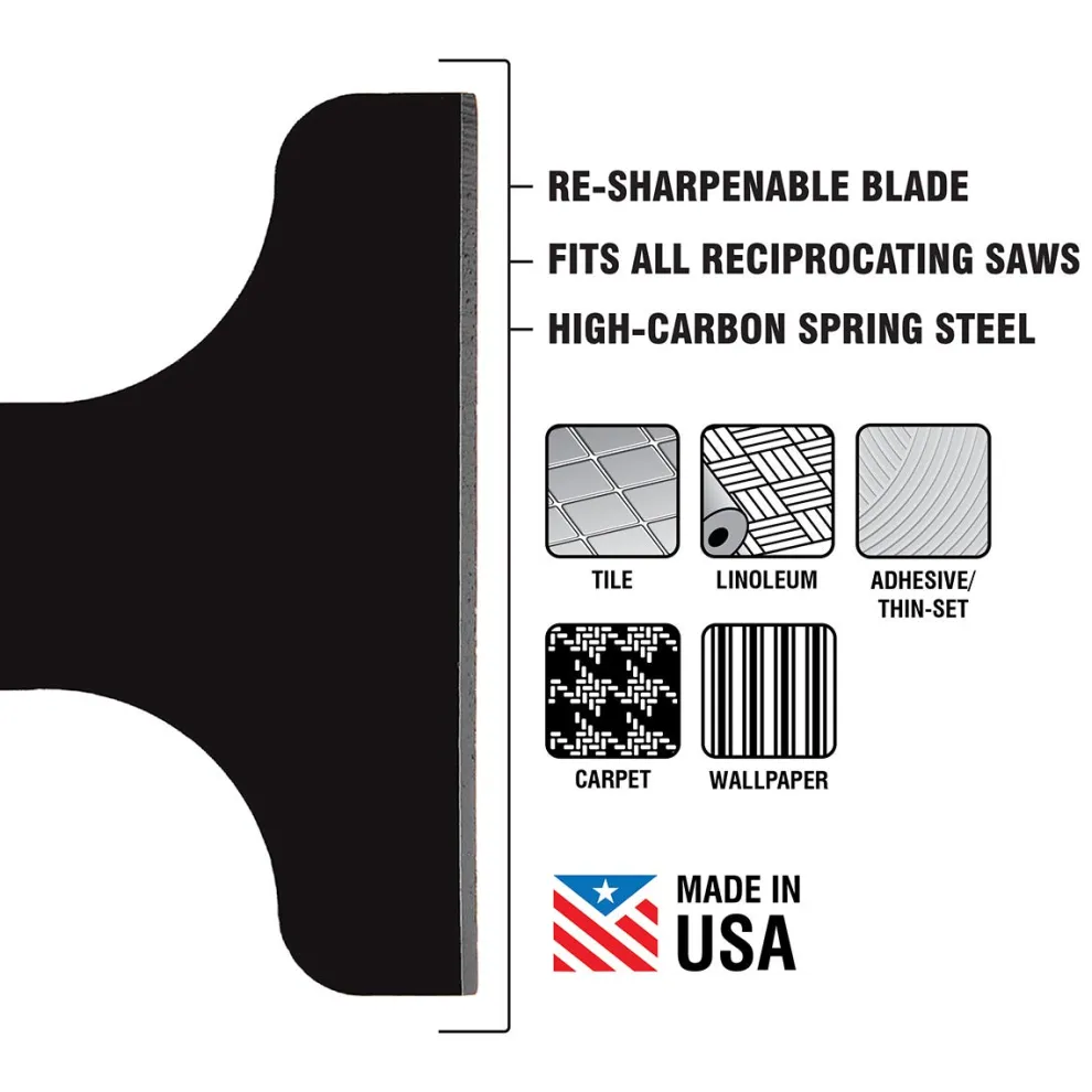 Spyder 3-Piece Scraper Blade Reciprocating Saw Attachment Set (2, 4, and 6